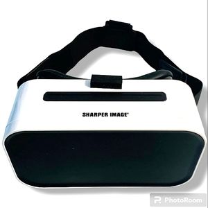 NWOT Sharper Image Black & White Smartphone 360° Virtual Reality Head Set
